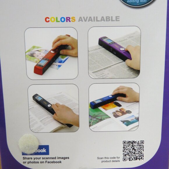 Magic Wand Portable Scanner Scan Connect View ST440PU Purple NEW IOB - Picture 6 of 8